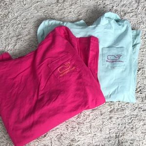 TWO! VINEYARD VINES LONG SLEEVES W HOOD!